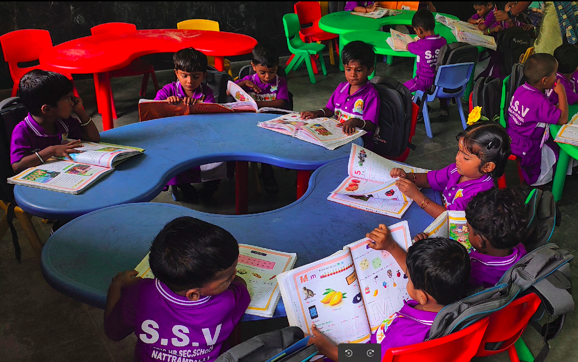 Students learning together